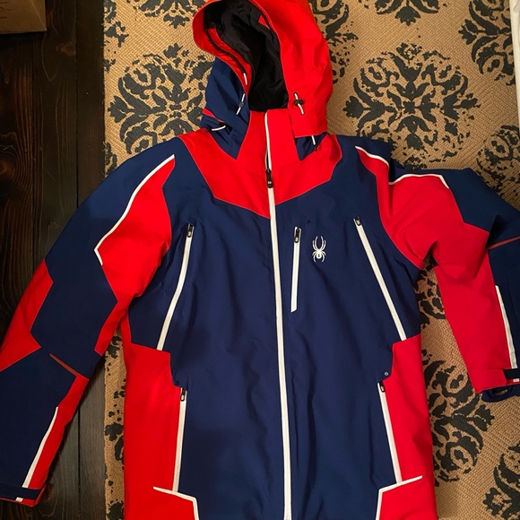 Spyder Men’s Leader ski jacket new with tags. Size Large. Colour volcano/abyss - Picture 3 of 3